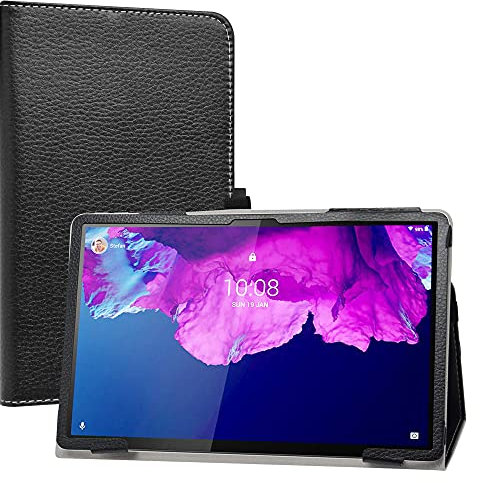 LiuShan Kompatibel mit Alcatel 3T 10 hülle,Folding PU Leder Tasche Hülle Case mit Ständer für 10 Alcatel 3T 10 8094X 4G 10 Zoll Tablet(Nicht für alcatel 3t 10 8088x),Schwarz