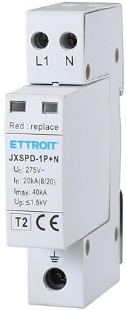 Scaricatore Di Sovratensione Tipo 2, Limitatore di Sovratensione Tipo 2, 1 Modulo Barra DIN 220V