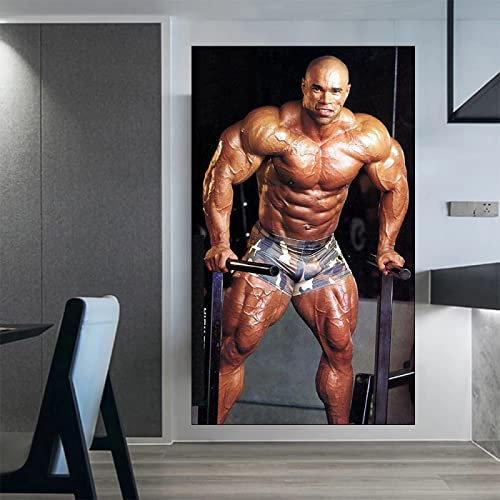 Hnyjyfa Kevin Levrone Poster Kraftprotz Bodybuilding Poster Trainings Poster Haus Fitness Deko Mann Übungs Motivzitat Gemäldedrucke Inspirierendes Wand Bilder Gym Poster 0318382