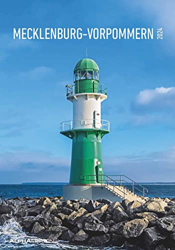 Mecklenburg-Vorpommern 2024 - Bild-Kalender 23,7x34 cm - Regional-Kalender - Wandkalender - mit Platz für Notizen - Alpha Edition