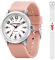 PINIDOUS Damen Uhr für Krankenschwester, Medizinische Fachleute, Teenager - Unisex Herren und Damen Modell Mit Silikonband, Leuchtendem Zifferblatt, Wasserdicht, Analog (Geschenkband Inklusive)