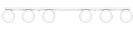 Sollux Deckenlampe Led – Deckenleuchte Wohnzimmer – Led-lampen Deckenlampen – Lampen Wohnzimmer – Glühbirne Nicht im Lieferumfang Enthalten – Wohnzimmer Deckenleuchte YOLI 6 Weiß - G9-Fassung