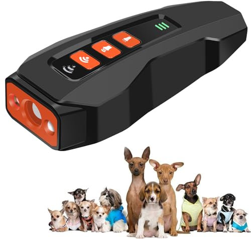GiReich Antibell für Hunde, Ultraschall Anti Bell Gerät, Bellenstopper Hund, Abschreckmittel Hunderindenstopper, Wiederaufladbar, Geeignet für Kleine, Mittlere und Große Hunde