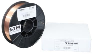 STM Der Meisterladen Filo saldato SG2 5 K kg acciaio rame Ø 0,8 o 1,0 mm CO2 G3Si1 MIG MAG, dimensioni: 0,8 mm