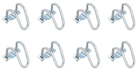 QUARKZMAN Incrociato - Connettore Verticale Tubo Molla, 8pz Fit 1 (25mm) a 1 (25mm) Crossover Fibbia Acciaio Croce Tubo Morsetto per Serra Tendone Cornice