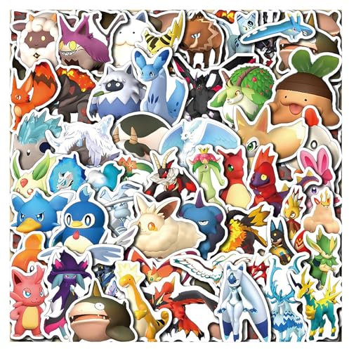 LIANGSHAN Cartoon-Aufkleber, wasserdicht, Vinyl-Aufkleber für Laptops, Handys, Handyhüllen, Konsolen, Wände, Gepäck, Bücher, Flaschen (A,50 Stück)