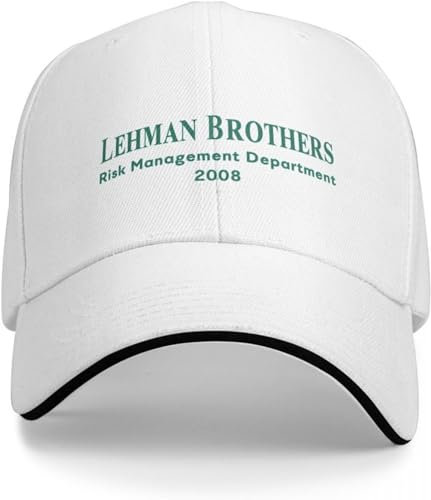 Baseballkappe Hip Hop Sonnenhut Lehman Brothers Risikomanagementabteilung 2008 Baseballkappe Rave Militärische Taktische Kappe Kappe Damen Herren Geburtstagsgeschenk für Männer Frauen