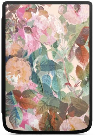 DeinDesign Coque pour liseuse Compatible avec Vivlio Touch HD Plus Etui pour liseuse Protection pour liseuse Aquarelle Roses Nature
