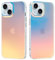 ÁRBOLORO Hülle für iPhone 15 6,1 Zoll, Irisierend Farbverlauf Handyhülle Stoßfeste Kratzfest Holografisch Case Regenbogen Farbwechsel Effekt Matt Bunt Schutzhülle für Frauen und Mädchen