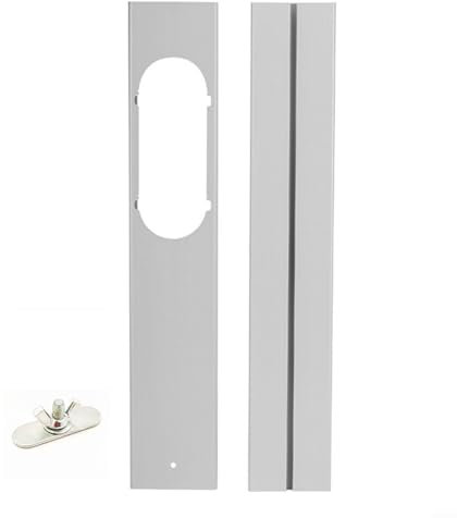 SMZhomeone Placa de bloque de aire acondicionado portátil ajustable, elástica para ventana, placa de kit deslizante para aire acondicionado portátil para aire acondicionado portátil (2 piezas)