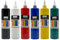 Juego de 6 pinturas acrílicas de 500 ml para lienzo, papel de madera, piedra, tela, cuero, metal, cerámica, 6 unidades de 500 ml