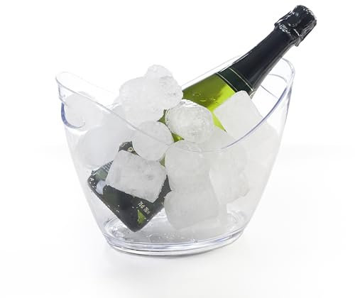 Cubitera de hielo acrílica transparente/transparent acrylic ice cube, enfriadora de hielos Capacidad para una botella