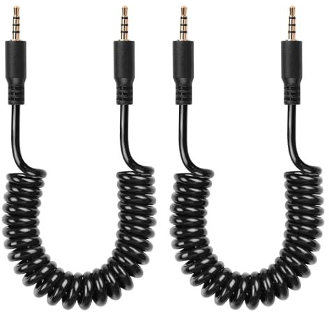 CERRXIAN Audiokabel,2,5 mm, TRS, 4-poliger Stecker auf Stecker, Stereo, AUX, für Camcorder, Kamera, Fernbedienung, Kopfhörer (M bis M)