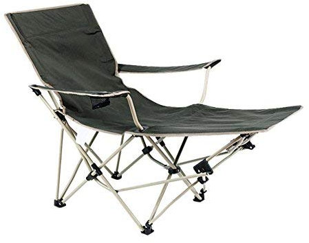 Chaise de camping pliante pour adultes, chaises pliantes portables d'extérieur, chaises de camping avec repose-pieds, fauteuils inclinables, porte-gobelet, dossier réglable, robuste pour la randonnée