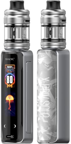SMOK X-PRIV Solo 80W mit TF-D Tank Kit E-Zigarette Nikotinfrei Farbe Weiss