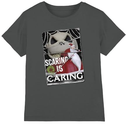 The Nightmare Before Christmas Boy's Scaring is Caring Unisex Kids T Shirt