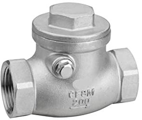 XFMZFUBD Rückschlagventile BSPT 1-1/2 Zoll DN40 PN16 CF8M Gewinde-Rückschlagventil 200PSI Edelstahl SS304 Innenrückschlagventil(DN40)