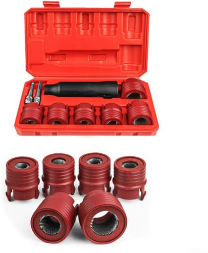 Niceminiwall Auto Radbolzen Reinigungswerkzeug Set 12-28 mm Satz Mutter Rostentfernung Bürste Bolzen Rostentfernung Bürste Reinigungsbürste