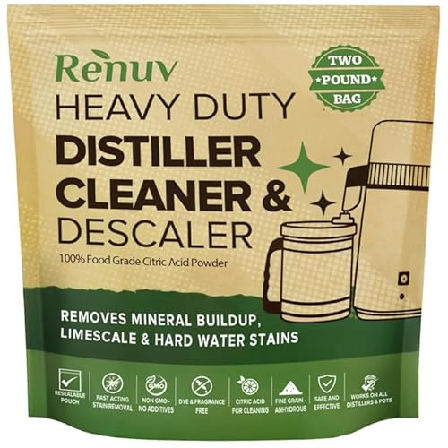 Renuv® Citric Acid for Cleaning & Descaling Water Distillers, 2LB Bulk
