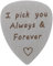 BESPORTBLE Titanium Steel Ukulele Pick Mit Gravur i Pick You Handgefertigtes Langlebiges Plektrum Für Gitarre Und Bass Perfektes Für Musiker Und