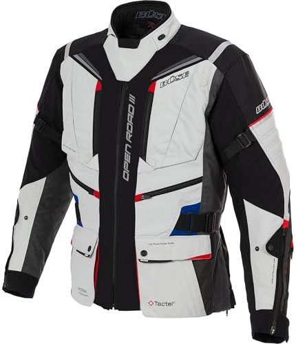 Büse Open Road III Motorradjacke Textil Herren Hellgrau 50