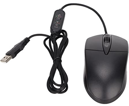 Keenso Wired Heating -adjustable Black Hand Warmers 1600dPi for Desktop Laptop -office Assistants