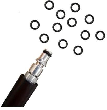 Power Pressure Washer O-Rings Kit 100PCS High Pressure Water Cleaning Outlet O-ring Rubber Ring Black Car Wash Machine Accessories Car Beauty Water
