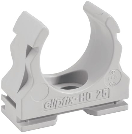 Fränkische Kunststoff-Klemmschelle gr, f.alle Wellrohre clipfix-H0 40
