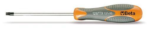 Beta 1297TX 27 - Chiavi maschio con impugnatura, per viti con impronta Torx cromate, punte nere