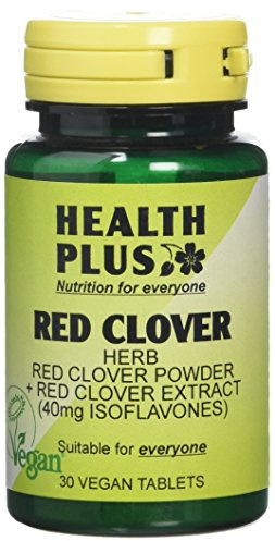 Health Plus Red Clover (Isoflavones 40mg) : Women's Health Supplement - 30 Tablets, in a Planet-Friendly 99% Recycled Pot