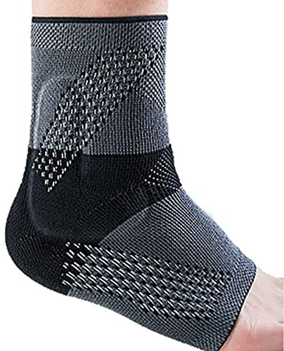 Sprungelenkbanadage, JuzoFlex Malleo Xtra, mit Silikonpelotten, anthrazit, Größe XL
