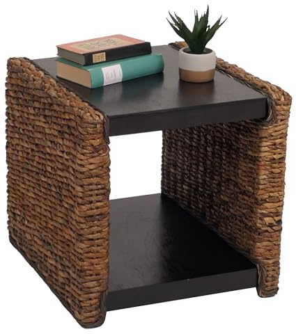 Mendler Beistelltisch Lucca Rattan - Bananengeflecht | Nachttisch, Sitzhocker