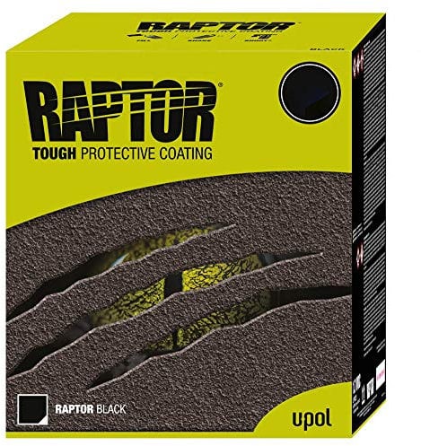 U-Pol Raptor Liner,Tough Durable waterproofing Urethane Coating 1001 uses Black4 Bottle Kit