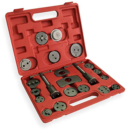 WilTec Coffret Repousse-Piston de Frein Set 21 pièces Outil Auto Garage Étrier de Frein