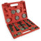 Wiltec 21-teiliges Bremskolbenrücksteller Set 330 x 260 x 55 mm, Bremskolbenrücksetzer Werkzeug, Bremskolben zurückstellen zum Bremsbelag Wechsel