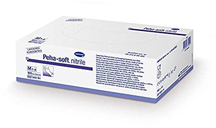 Hartmann 100 Peha-soft nitrile pf puderfrei Nitrilhandschuhe latexfrei Gr. L