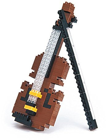 mugesh Klemmbausteine 3D-Puzzle Geige - Schönes Geschenk für Musiker
