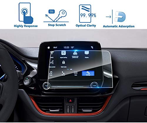 LFOTPP Transit Custom 8 Zoll Navigation Schutzfolie, Auto Zubehör GPS Navi Radio Displayschutzfolie, Anti-Fingerprint Tempered Glas 9H Kratzfest Navi Folie Zubehör