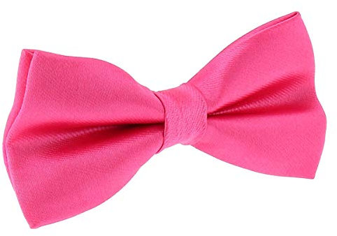 SHIPITNOW Noeud Papillon Rose fushia - 30 coloris - Noeud Papillon Homme Mariage, Soirée - Tissu Satin Couleur unie - Prénoué, Adulte