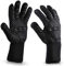 AVANA Grillhandschuhe Aramid Ofenhandschuhe Hitzebeständig bis zu 800°C, Backhandschuhe Topfhandschuhe BBQ Handschuhe Universalgröße - Schwarz