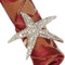 Allinlove Serviettenringe mit Seestern-Motiv – Set mit 6 Strass-Steinen im Ozeanküsten-Stil für Hochzeit, Party, Strand, Tischdekoration, Bankett, Abendessen, Tischzubehör