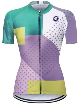 UGLY FROG Damen Rennrad Trikot Set Damen Fahrradbekleidung Sommer Bike Wear Radhose Anzüge Atmungsaktiv 2021 Neueste Bunt Streifen Graffiti XSVH02