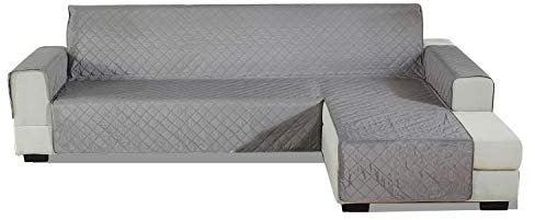 PETCUTE Sofabezug L Form gesteppter Sofabezug Sofaschutz ecksofa wasserdichte sofahusse ecksofa Chaiselongue rechts 240x270cm