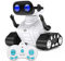ALLCELE RC Robot Toys, Rechargeable Kids RC Robots for Girls & Boys, Remote Control Toy with LED Eyes & Music, for Children Age 3+ Years Old - WHITE