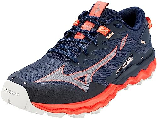 Mizuno Damen Wave Daichi 7 Sneaker, Nsky Quicksilver Hcoral, 38.5 EU