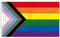 GAKA FAVOR 90X150 cm Progress Pride Regenbogenflagge, 3x5Fuß LGBT Pride Fahne Flagge