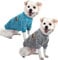 HuaLiSiJi Hundepullover Grosse Hunde Hundepullover Französische Bulldogge, Warm und Leicht, Mit Einer Weichen Textur, Elastizität Leicht zu Tragen (Blau+Grau, 3XL)