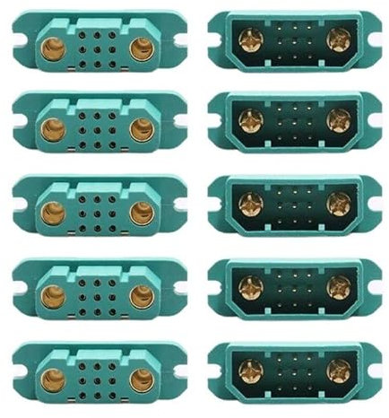 [Fernbedienung Spielzeugteile] 5 Paar VTOL 9+2 Stecker Servo Signalkabel Adapter Männlich Weiblich Schnellstecker mit Netzteil for RC Drone Fixed-Wing Flugzeuge - sievironmentell freundliche Materiali