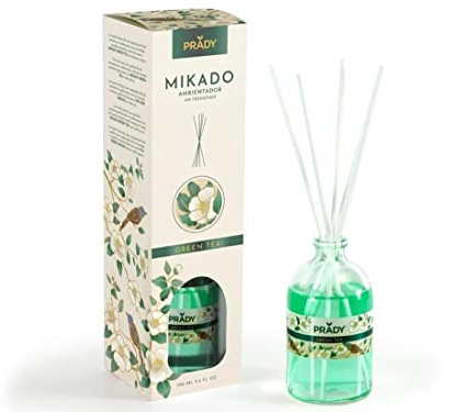 Prady - Raumduft Mikado Grüner Tee - Unisex - 100ml - Erfrischende Natürlichkeit für Ihr Zuhause