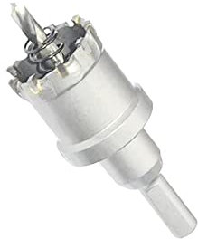 25mm Metal Hole Saw, TCT Hole Cutter With Titanium Plated Pilot Drill Bits, Heavy Duty Cemented Carbide Drill Bit For Iron,Stainless Steel, Plastic, Copper